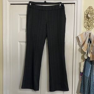New York & Company Black Pinstripe Flare Pants